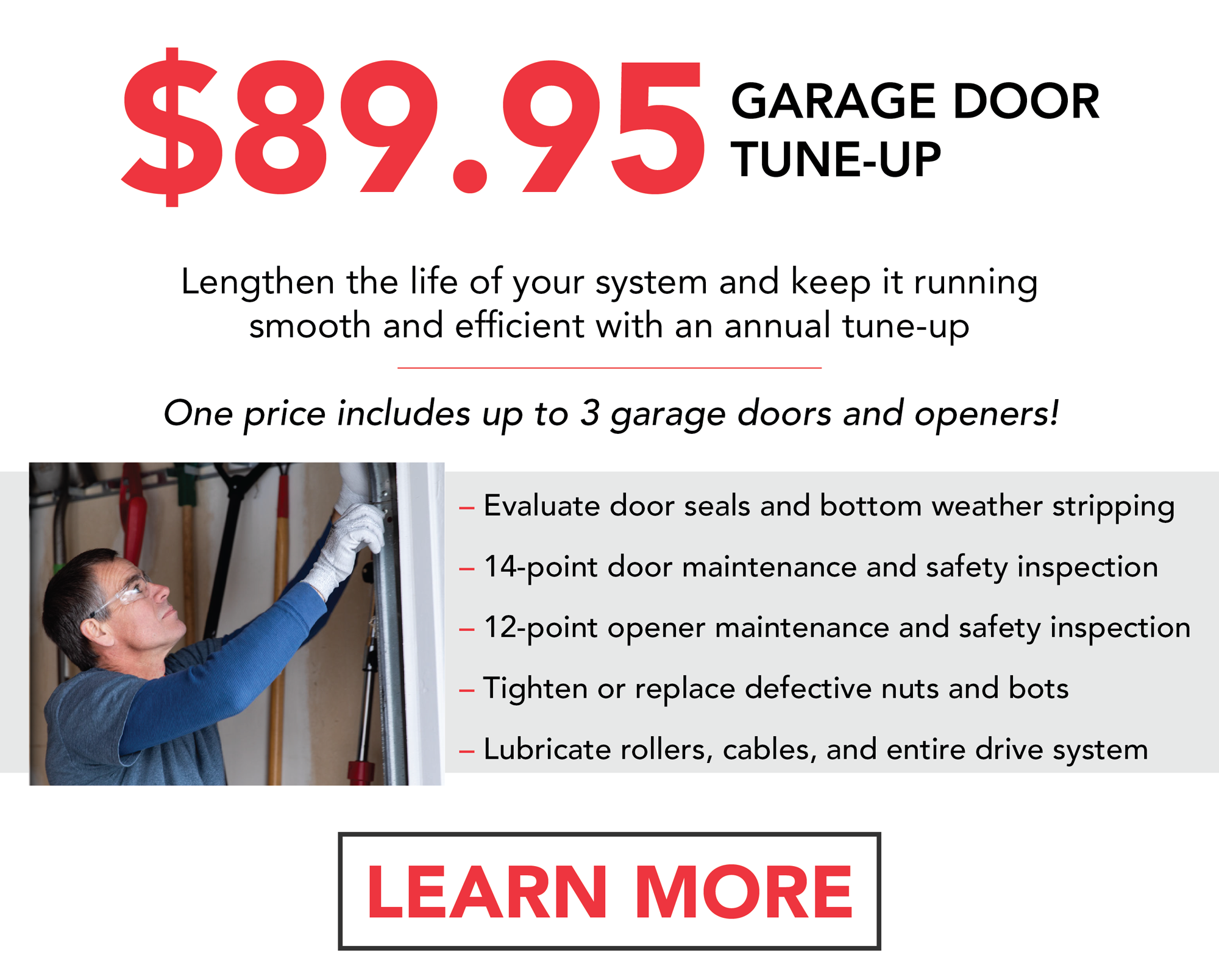 Garage Door Tune Up Offer